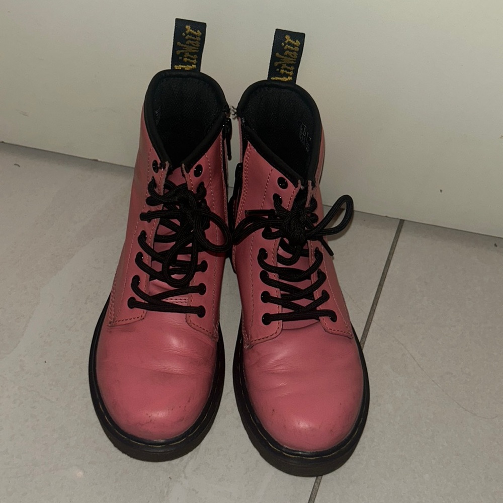 Girls pink Dr Marten boots